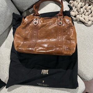 Frye Cognac Leather Tote
